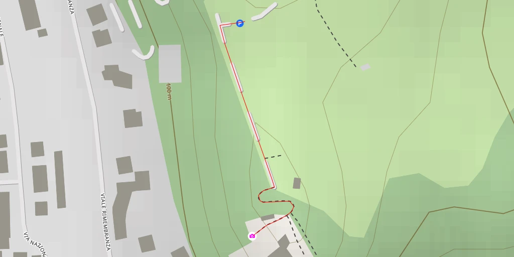 Map of the trail for AI - Museo di Storia Naturale della Lunigiana - Aulla