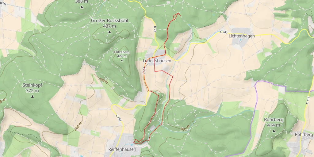 Map of the trail for Arboretum Klaus Heipke - K 22