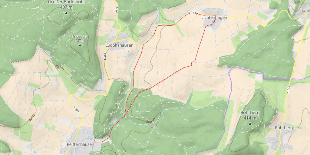 Map of the trail for Am Försterberg - Am Försterberg