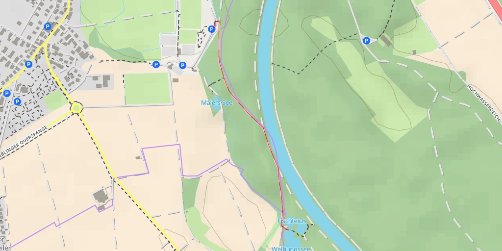 Map of the trail for Fischteich