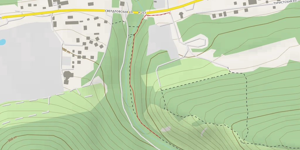 Map of the trail for ск. Чёртов палец