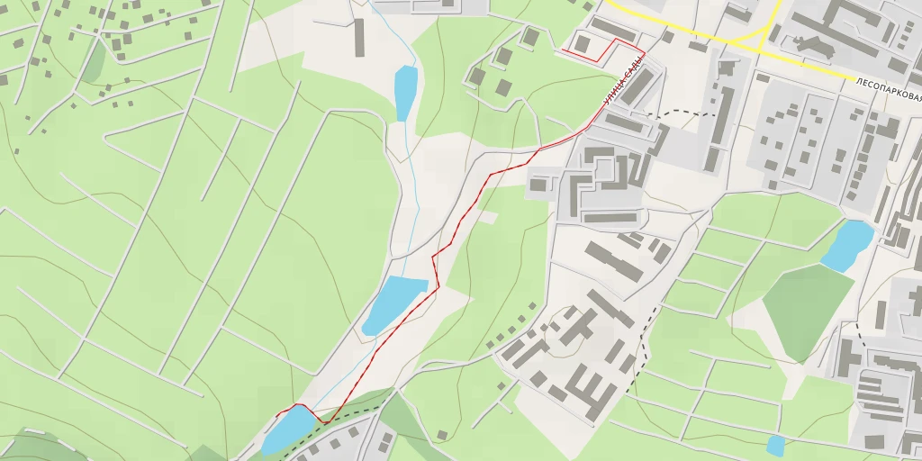 Map of the trail for улица Серебряный Бор - Красноярск