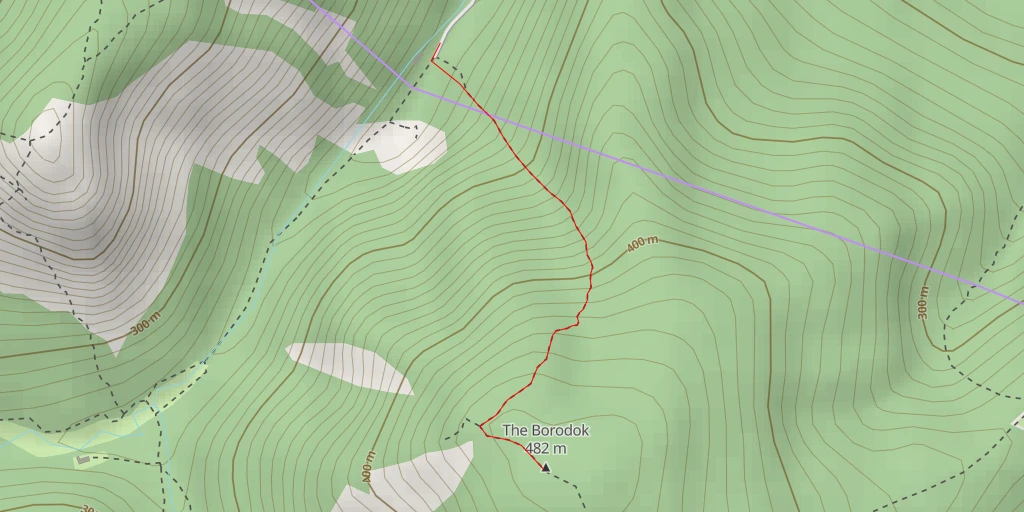 Map of the trail for Бородок