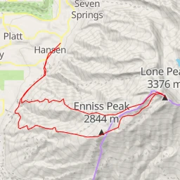 route thumbnail Lone Peak