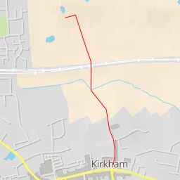 route thumbnail Kirkham South Junction - Brooklands Avenue - Fylde