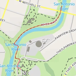 route thumbnail San Antonio River