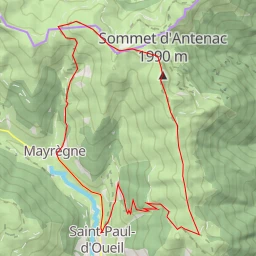 route thumbnail Sommet d'Antenac