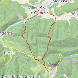 route thumbnail Roc du Caroulet