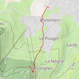 route thumbnail Belvédère des Vignes