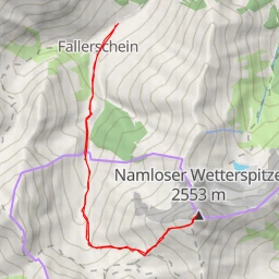 route thumbnail Namloser Wetterspitze