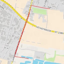 route thumbnail Fischereiverein Königsbrunn e.V. 1969 - Landsberger Straße