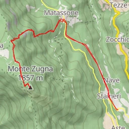 route thumbnail Monte Zugna