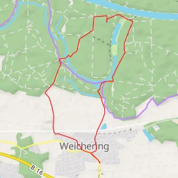 route thumbnail Wasserstandsmarken der Donau - Waldweg-Futterstelle - Ingolstadt