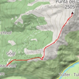 route thumbnail Bairnock - Punta del Dosso