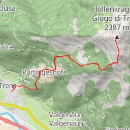 route thumbnail Höllenkragen - Giogo di Trens