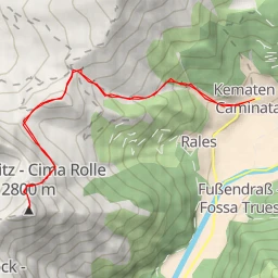 route thumbnail Rollspitze - Cima Rolle