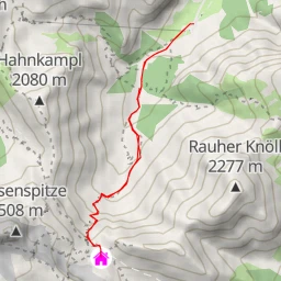 route thumbnail Lamsenjochhütte