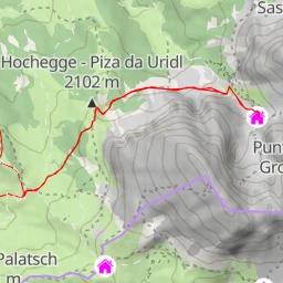 route thumbnail Utia de Dantersasc - Langkofelhütte - Rifugio Vicenza