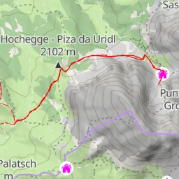 route thumbnail Ciampantl de Sassplat - Plattkofeltürme - Torri del Sassopiatto