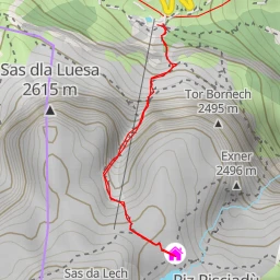 route thumbnail Utia Pisciadù - Pisciadùhütte - Rifugio Franco Cavazza al Pisciadù