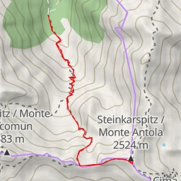 route thumbnail Steinkarspitz / Monte Antola