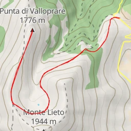 route thumbnail Punta di Valloprare