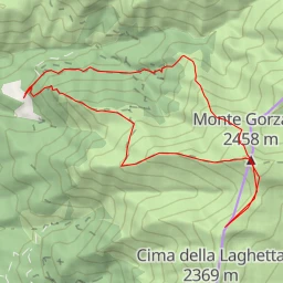 route thumbnail Cima della Laghetta Anticima Nord