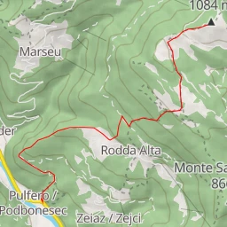 route thumbnail Monte Glevizza