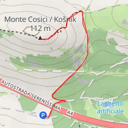 route thumbnail Monte Cosici / Košnik