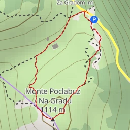 route thumbnail Monte Poclabuz / Na Gradu