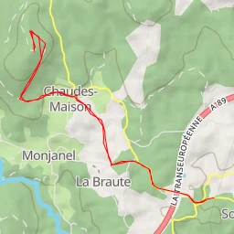 route thumbnail Puy de la Tourte