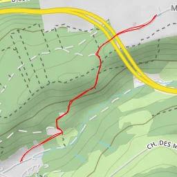 route thumbnail Chemin de la Jourande - Chemin de la Jourande - Besançon