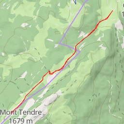 route thumbnail Route du Mont Tendre