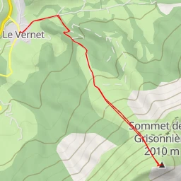 route thumbnail Sommet de la Grisonnière