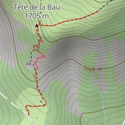 route thumbnail Tête de la Bau - Route de Roussimal