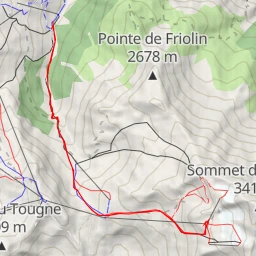 route thumbnail Table d'orientation télécabine Bellecôte