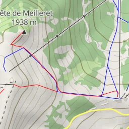 route thumbnail Tête de Meilleret