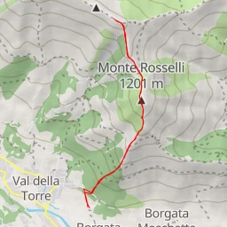 route thumbnail Direttissima per il Monte Rosselli