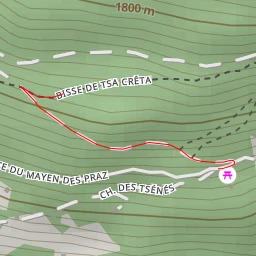 route thumbnail Sentier du bisse de Tsa Crêta - Mont-Noble