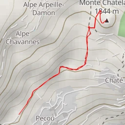 route thumbnail Monte Chatelard