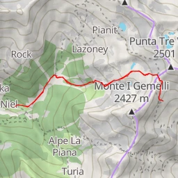 route thumbnail Rifugio Alfredo Rivetti