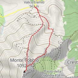 route thumbnail Monte Tobbio